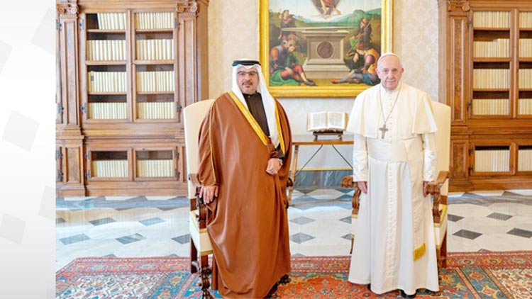 കിരീടാവകാശി മാർപാപ്പയുമായി കൂടിക്കാഴ്ച നടത്തി കിരീടാവകാശി മാർപാപ്പയുമായി കൂടിക്കാഴ്ച നടത്തി