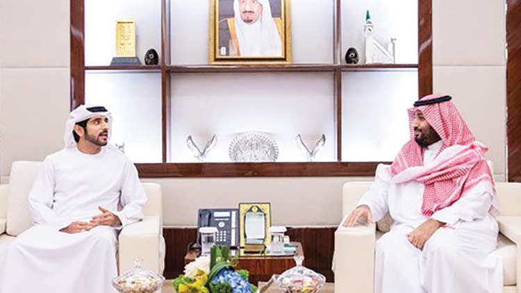 സൗദി-ദുബൈ കിരീടാവകാശികൾ കൂടിക്കാഴ്​ച നടത്തി