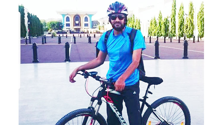 അഞ്ച്​ യൂറോപ്യൻ രാജ്യങ്ങൾ സൈക്കിളിൽ ചുറ്റാൻ ഒമാനി യുവാവ്​