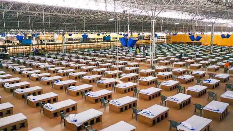 രാജ്യത്തെ ഏറ്റവും വലിയ കോവിഡ്​ ആശുപത്രിയിലെ വാർഡുകൾക്ക്​ ഗൽവാൻ ധീരന്മാരുടെ പേര്​