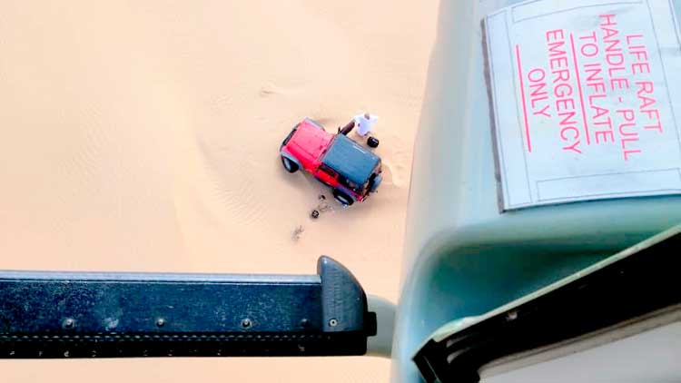 മരുഭൂമിയിൽ ഒറ്റപ്പെട്ട  ജി.സി.സി പൗരനെ രക്ഷിച്ചു