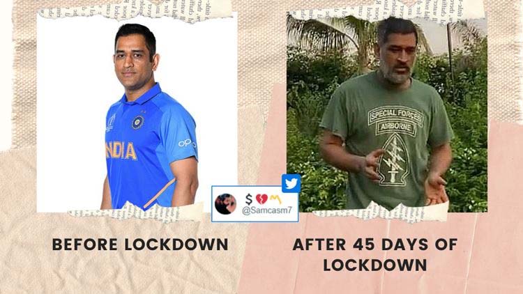 വയസൻ ലുക്കിൽ ധോണി; മീമുകളുമായി ആഘോഷിച്ച്​ സമൂഹമാധ്യമങ്ങൾ