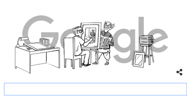 കാര്‍ട്ടൂണിസ്റ്റ് ആര്‍.കെ ലക്ഷ്മണിന് ആദരവുമായി ഗൂഗ്ള്‍ ഡൂഡ്ല്‍