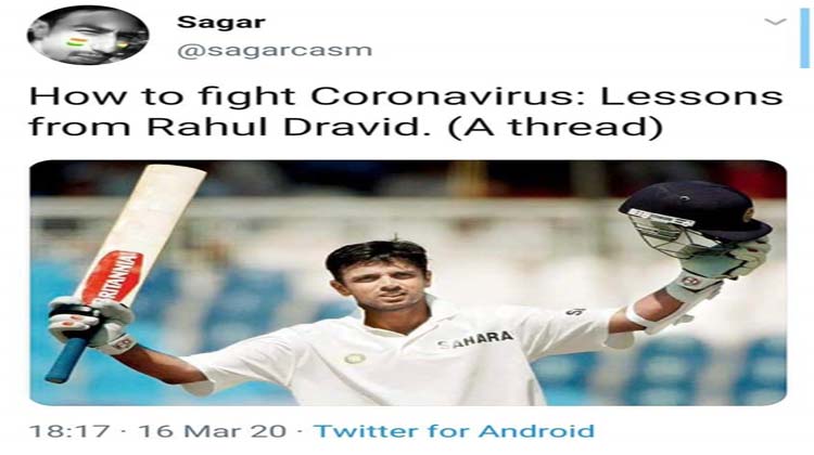 കോവിഡിനെതിരെ വൻമതിൽ; ദ്രാവിഡിൽ നിന്ന്​ പഠിക്കാനേറെ