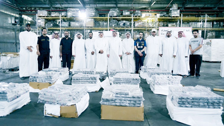 ശു​വൈ​ഖ്​ തു​റ​മു​ഖ​ത്ത്​ വീ​ണ്ടും  വ​ൻ​തോ​തി​ൽ നി​രോ​ധി​ത ഗു​ളി​ക പി​ടി​ച്ചു