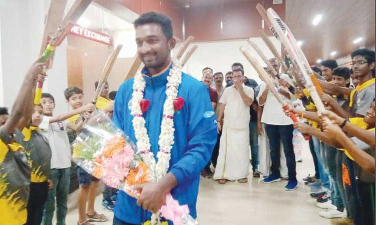 അനീഷ്‌ പി. രാജന്​ വരവേൽപ്