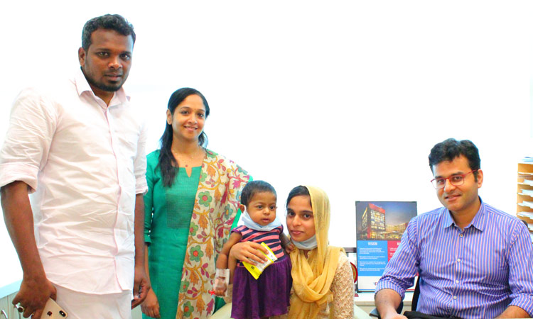 അപൂര്‍വ കരള്‍മാറ്റ ശസ്ത്രക്രിയയിലൂടെ 13 മാസം പ്രായമുള്ള കുഞ്ഞിന് പുനര്‍ജന്മം