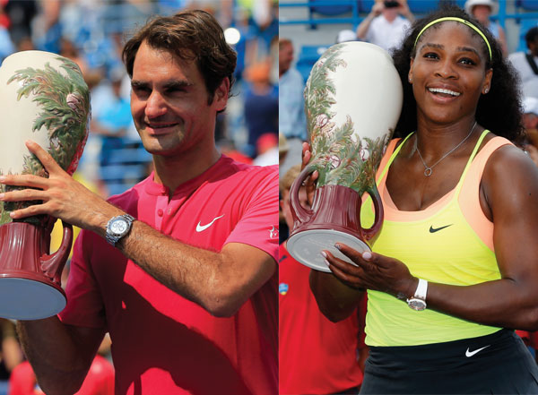 സിന്‍സിനാറ്റിയില്‍ ഫെഡററും സെറീനയും