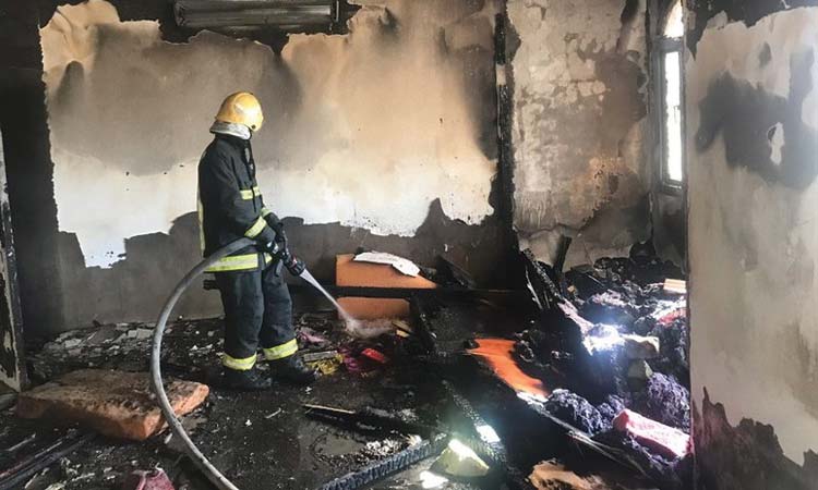 യാമ്പുവിൽ താമസകെട്ടിടത്തിൽ തീപിടിത്തം: അഞ്ച് സ്വദേശികൾക്ക് പരിക്കേറ്റു