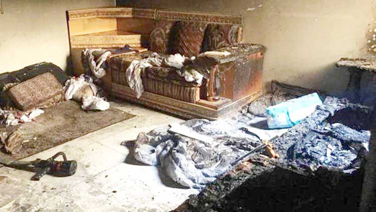 അ​ഗ്​​നി​ബാ​ധ: സ്​​ത്രീ​യെ​യും  മൂ​ന്ന്​ കു​ട്ടി​ക​ളെ​യും ര​ക്ഷ​പ്പെ​ടു​ത്തി