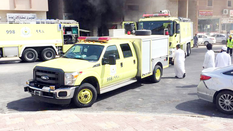 ജുബൈലിൽ വൻ തീപിടിത്തം: രണ്ട്​ എ.സി കടകൾ കത്തിനശിച്ചു