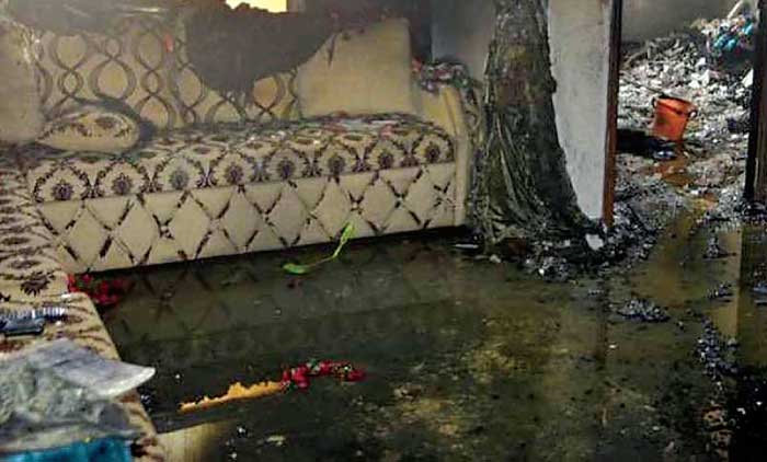 ഹ​വ​ല്ലി​യി​ൽ കെ​ട്ടി​ട​ത്തി​ന് തീ​പി​ടി​ച്ചു