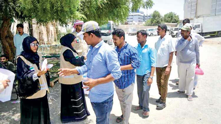 തൊഴിലാളികളുടെ ദാഹമകറ്റി ഫുജൈറ ചാരിറ്റി തൊഴിലാളികളുടെ ദാഹമകറ്റി ഫുജൈറ ചാരിറ്റി