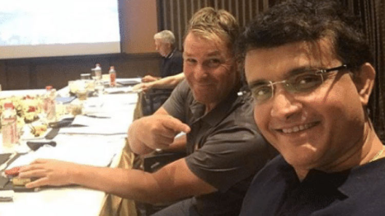 വോ​ണി​െൻറ ഇ​ന്ത്യ​ൻ ഇ​ല​വ​ൻ; ഗാം​ഗു​ലി ക്യാ​പ്​​റ്റ​ൻ