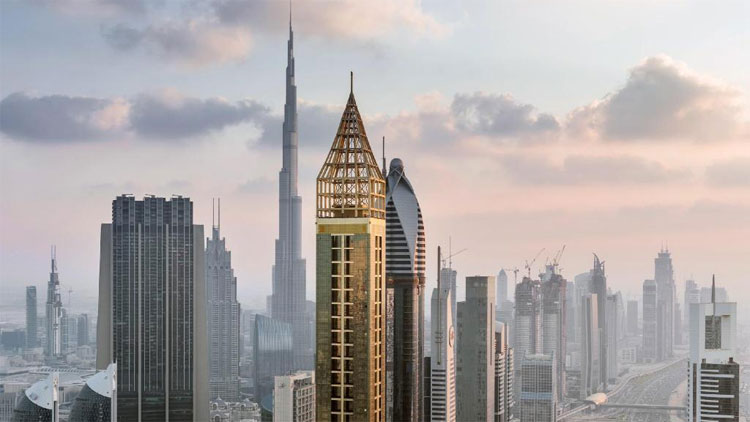 ലോ​ക​ത്തെ ഏ​റ്റ​വും ഉ‍യ​രം  കൂ​ടി​യ ഹോ​ട്ട​ലാ​യി ഗി​ന്ന​സി​ൽ ദു​ബൈ​യി​ലെ ഗെ​വോ​റ