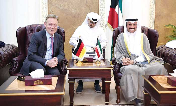 മർസൂഖ് അൽ ഗാനിം ജർമൻ ഡെപ്യൂട്ടി സ്​പീക്കറുമായി ചർച്ച നടത്തി