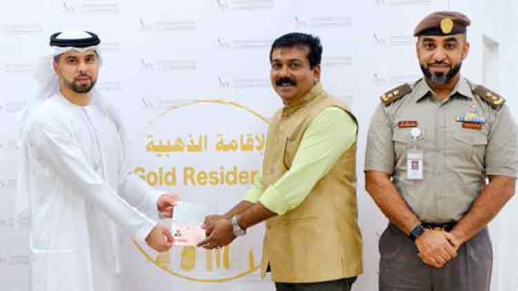 സുധീർ മുഹമ്മദിന് യു.എ.ഇ ഗോൾഡൻ വിസ