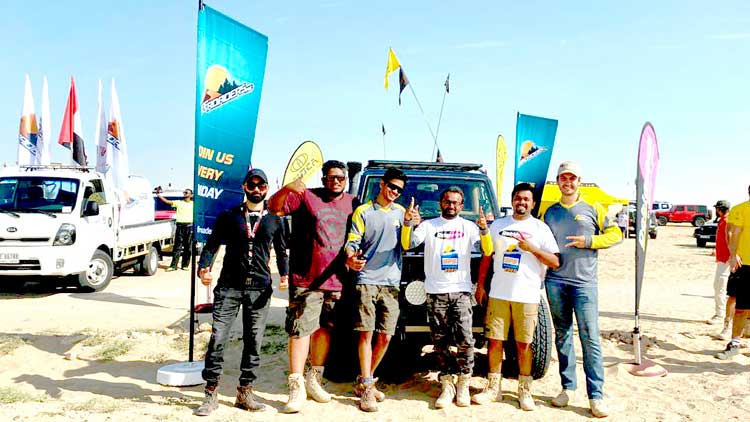 മ​രു​ഭൂ​മി ജി.​പി.​എ​സ്  ച​ല​ഞ്ചി​ൽ മ​ല​യാ​ളി  ടീം ​ജേ​താ​ക്ക​ൾ