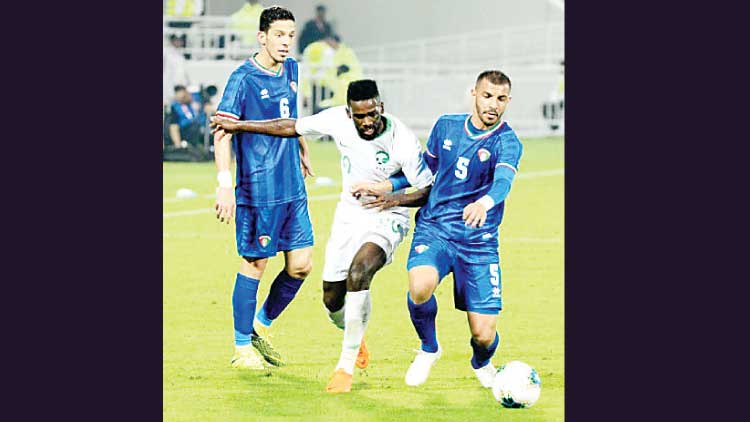 ഗ​ൾ​ഫ്​ ക​പ്പ്​ ഫു​ട്​​ബാ​ൾ ഒ​ന്നി​നെ​തി​രെ മൂ​ന്നു​ ഗോ​ളി​ന്​ കു​വൈ​ത്തി​ന്​ ആ​വേ​ശ​ജ​യം