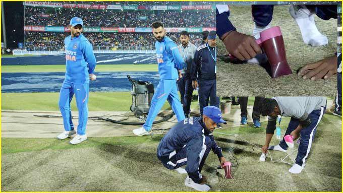 ഗുവാഹത്തി ട്വൻറി20: പിച്ചുണക്കാൻ ഇസ്​തിരിപ്പെട്ടിയും ഹെയർ ഡ്രയറും