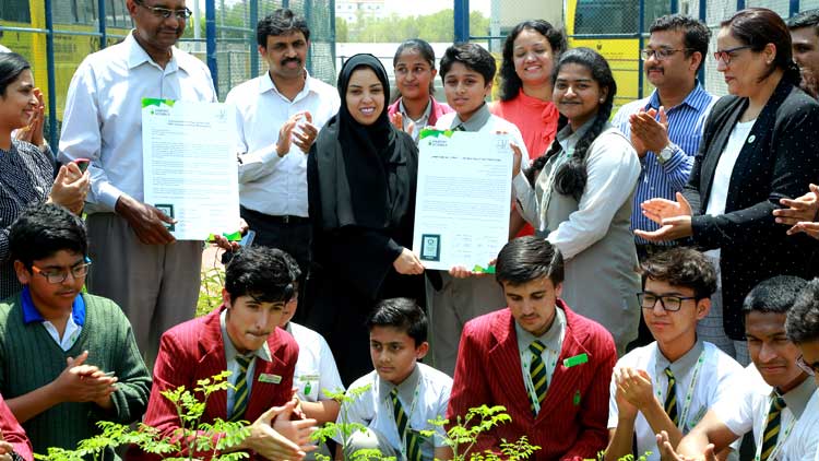 ഹാ​ബി​റ്റാ​റ്റ് സ്കൂ​ളി​െ​ൻ​റ ‘ഗി​ന്ന​സ്’​തൈ​ക​ൾ​  അ​ജ്മാ​ന്‍ കൃ​ഷി വ​കു​പ്പ്​ പ​രി​പാ​ലി​ക്കും