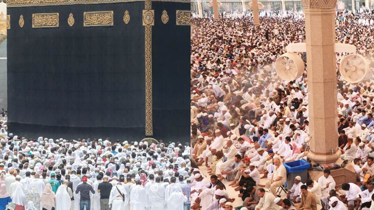 റമദാനിലെ ആദ്യ ജുമുഅ:  ഇരുഹറമുകളിൽ ലക്ഷങ്ങൾ പ​െങ്കടുത്തു