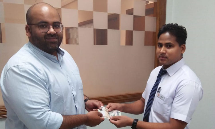 നേ​പ്പാ​ളി​യു​ടെ സ​ത്യ​സ​ന്ധ​ത; മ​ല​യാ​ളി​ക്ക് പ​ണം തി​രി​ച്ച് കി​ട്ടി