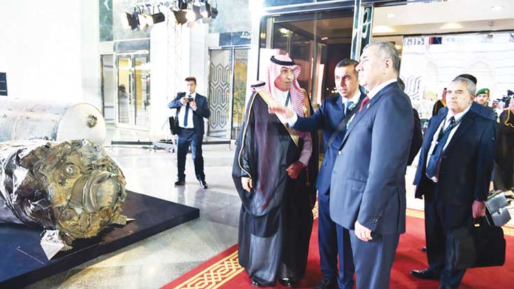 ഇറാനെ പ്രതിക്കൂട്ടിലാക്കി ഹൂതി ആക്രമണത്തി​െൻറ നേർചിത്രങ്ങളുമായി സൗദി