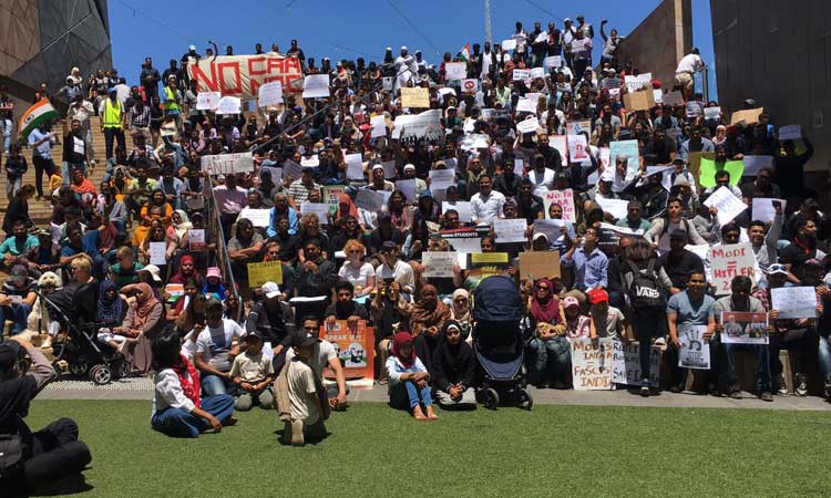 പൗരത്വ നിയമത്തിനെതിരെ ആസ്​ട്രേലിയയിൽ വൻ പ്രതിഷേധം