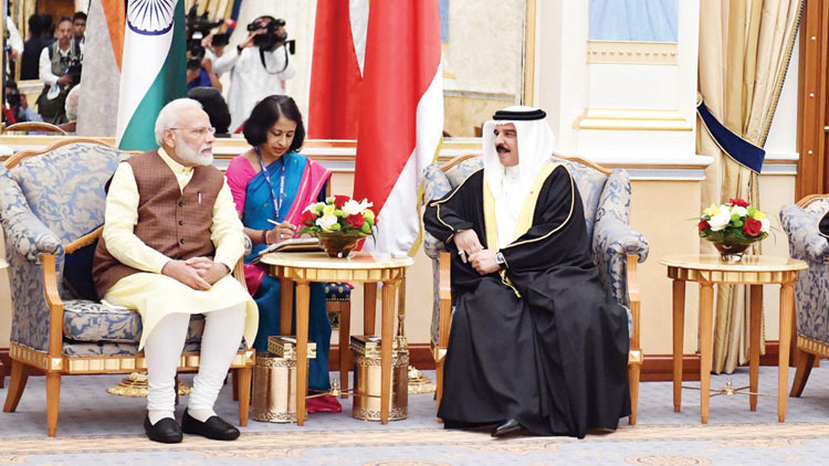 ഇന്ത്യയും ബഹ്​റൈനും തമ്മിൽ ധാരണാപത്രം ഒപ്പിട്ടു ബഹിരാകാശ സഹകരണം ശക്തമാക്കും