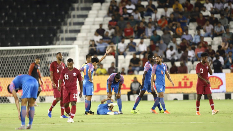 ഏഷ്യൻ ചാമ്പ്യൻ ഖത്തറിനെ ഗോൾരഹിത സമനിലയിൽ തളച്ച്​ ഇന്ത്യ