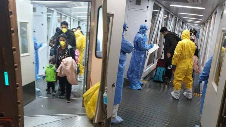 ഇ​ന്ത്യ​ക്കാ​രു​മാ​യു​ള്ള ര​ണ്ടാ​മ​ത്തെ വി​മാ​ന​മെ​ത്തി; 73 മ​ല​യാ​ളി​ക​ൾ