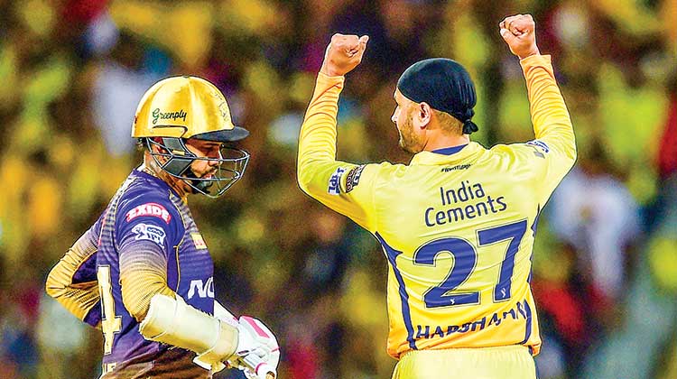 കൊൽക്കത്തയെ ഏഴ് വിക്കറ്റിന് തോൽപിച്ച് ചെന്നൈ സൂപ്പർകിങ്സ് തലപ്പത്ത് കൊൽക്കത്തയെ ഏഴ് വിക്കറ്റിന് തോൽപിച്ച് ചെന്നൈ സൂപ്പർകിങ്സ് തലപ്പത്ത്