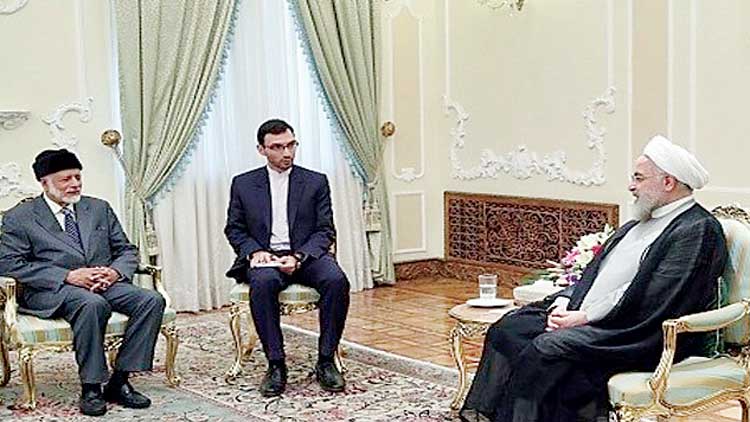 യൂസുഫ്​ ബിൻ അലവി ഇറാൻ പ്രസിഡൻറുമായി കൂടിക്കാഴ്​ച നടത്തി