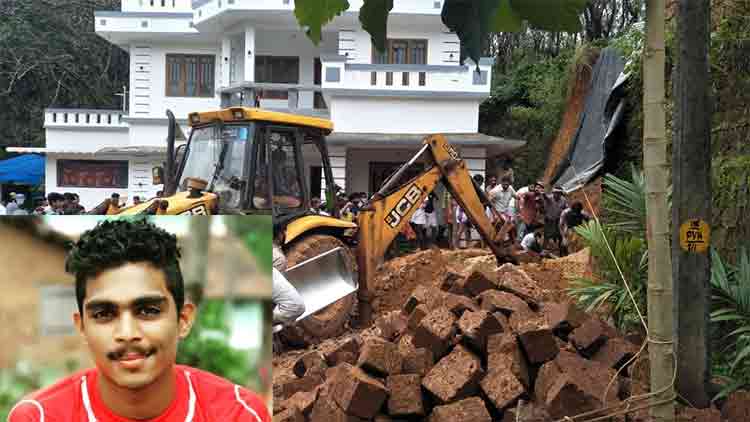 മതിൽ നിർമാണത്തിനിടെ മണ്ണിടിഞ്ഞ് യുവാവ്​ മരിച്ചു