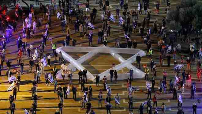 ഇസ്രായേലിൽ സഖ്യസർക്കാറിനെതിരെ പ്രതിഷേധ പ്രകടനം