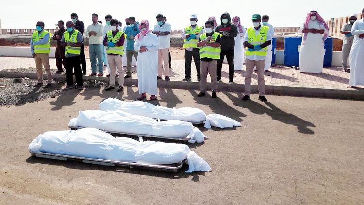 ജി​ദ്ദ​യി​ൽ കോ​വി​ഡ് ബാ​ധി​ച്ച് മ​രി​ച്ച മ​ല​യാ​ളി​ക​ളു​ടെ മൃ​ത​ദേ​ഹ​ങ്ങ​ൾ ഖ​ബ​റ​ട​ക്കി