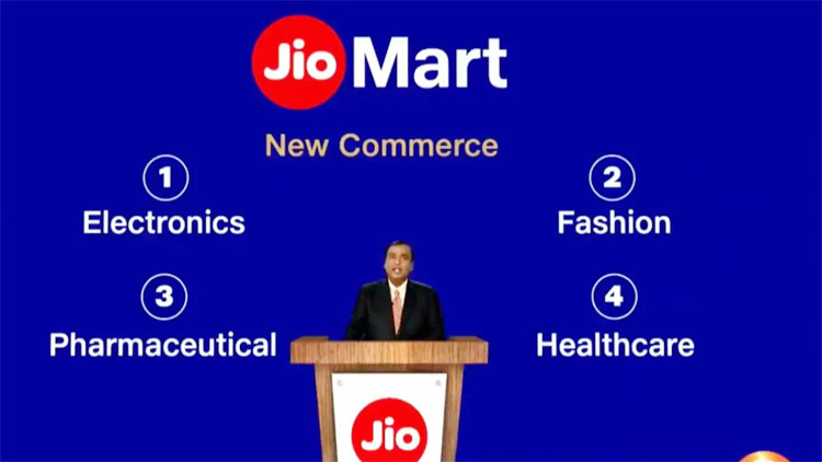 ഒാൺലൈൻ ഷോപ്പിങ്ങിലും പിടിമുറുക്കി ജിയോ; പ്ലേസ്​റ്റോറിൽ ജിയോ മാർട്ട്​ ഡൗൺലോഡ്​ ഒരു ലക്ഷം കടന്നു