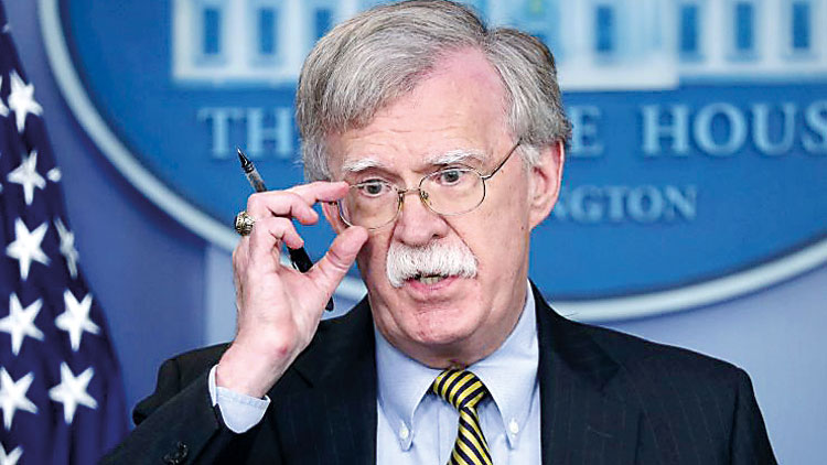 ഫു​ജൈ​റ ക​പ്പ​ലാ​ക്ര​മ​ണ​ത്തി​ന്​ പി​ന്നി​ൽ  ഇ​റാ​നെ​ന്ന്​ ഏ​റെ​ക്കു​റെ ഉ​റ​പ്പ്​ –ബോ​ൾ​ട്ട​ൺ