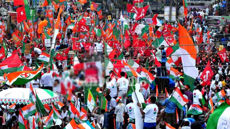 ആ​ര​വ​മി​ല്ലാ​തെ അ​ഞ്ചു ജി​ല്ല​ക​ളി​ൽ ഇ​ന്ന്​ ക​ലാ​ശ​ക്കൊ​ട്ട്​