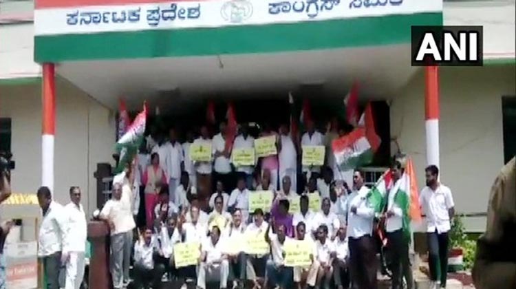 karnataka-congress-protest