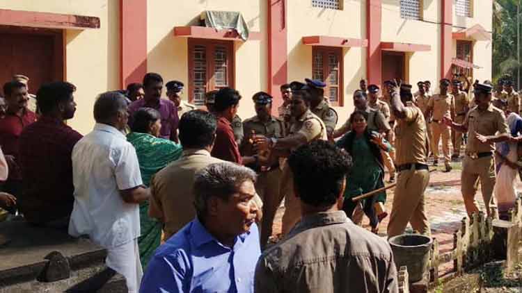 ഒാർമദിനത്തിൽ കട്ടച്ചിറ പള്ളിയിൽ ഒാർത്തഡോക്സ് –യാക്കോബായ സംഘർഷം