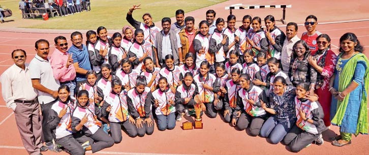 ദേ​ശീ​യ സീ​നി​യ​ർ സ്​​കൂ​ൾ അ​ത്​​ല​റ്റി​ക്​​സ്​: പെ​ൺ​കി​രീ​ടം കേ​ര​ള​ത്തി​ന്​