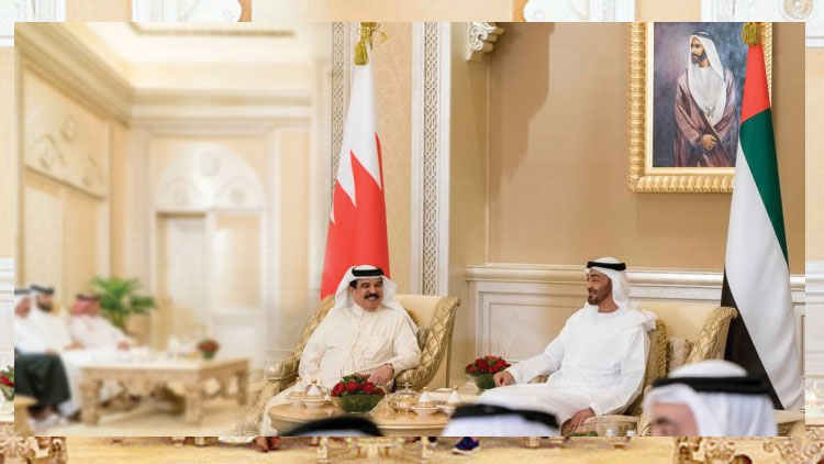 ഹമദ്​ രാജാവ്​ അബൂദബി  കിരീടാവകാശിയുമായി ചര്‍ച്ച നടത്തി