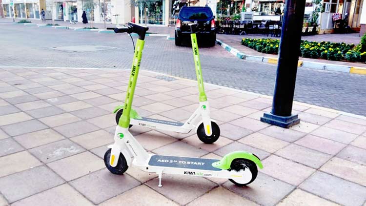 തരംഗമായി ഇ–സ്​കൂട്ടറുകൾ: ‘കി​വി’​ക​ൾ അ​ൽ ​െഎനി​ലും പാ​റി​പ്പ​റ​ക്കു​ന്നു