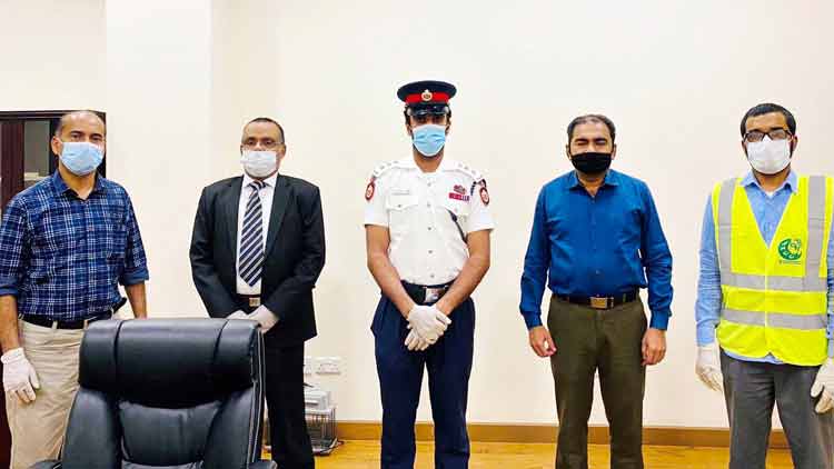 ബാ​ബു​ൽ ബ​ഹ്‌​റൈ​ൻ പൊ​ലീ​സ് സ്​​റ്റേ​ഷ​ൻ  ക്യാ​പ്റ്റ​ൻ കെ.​എം.​സി.​സി ഓ​ഫി​സ് സ​ന്ദ​ർ​ശി​ച്ചു 