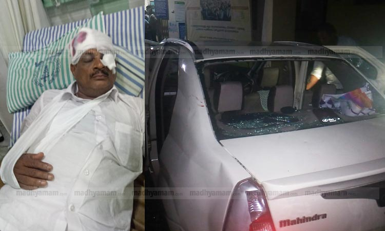 കോതമംഗലം പള്ളിയിൽ സംഘർഷം; റമ്പാന്‍റെ കാർ അടിച്ചു തകർത്തു