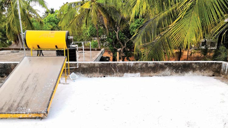 ടെറസിൽ ‘ധവളവിപ്ലവം’; ചൂടിന്  കടിഞ്ഞാണിടാൻ പുതുവിദ്യ