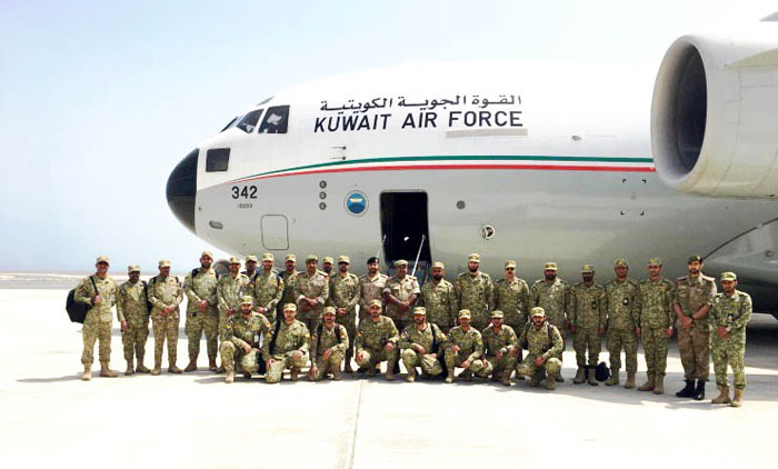 സഹകരണ അഭ്യാസത്തിൽ  പ​ങ്കാളികളാകാൻ കുവൈത്ത്​ സേനയെത്തി