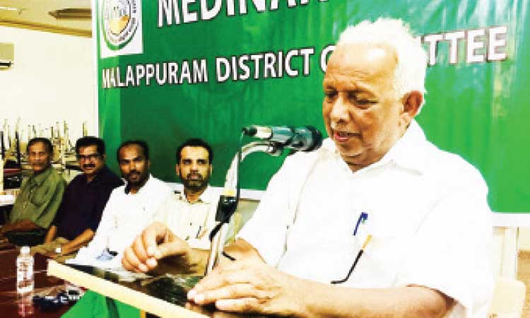 എം.സി മുഹമ്മദ് ഹാജിക്ക് മദീനയിൽ സ്വീകരണം നൽകി